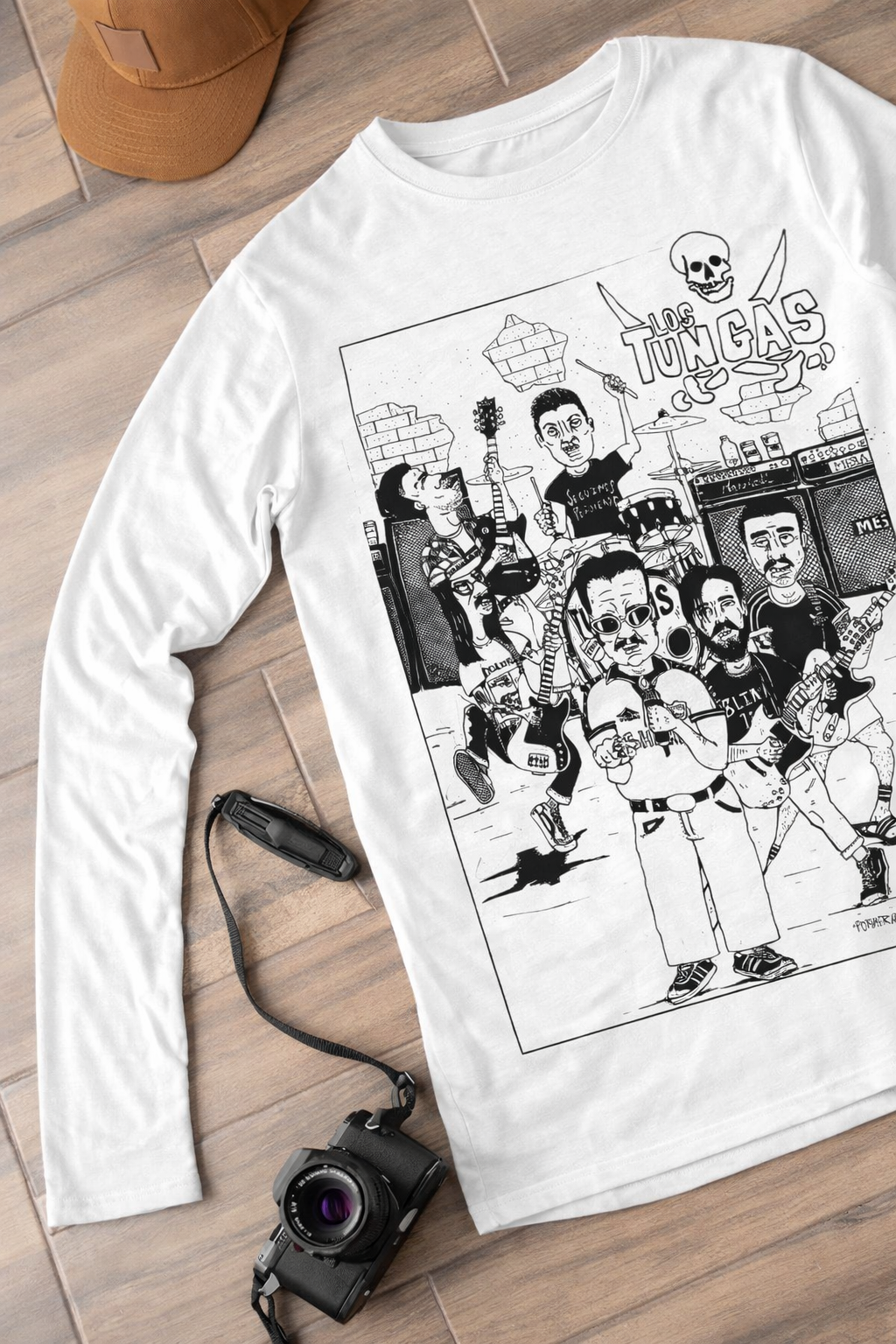 Playera Manga Larga | Ilustración Ft. Porkería